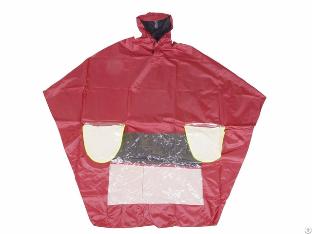 R 1020a Pl 3 Red Polyester Motorcycle Rain Gear