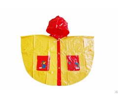 R 1020k 1006 Red And Yellow Shiny Pvc Vinyl Girls Raincoats