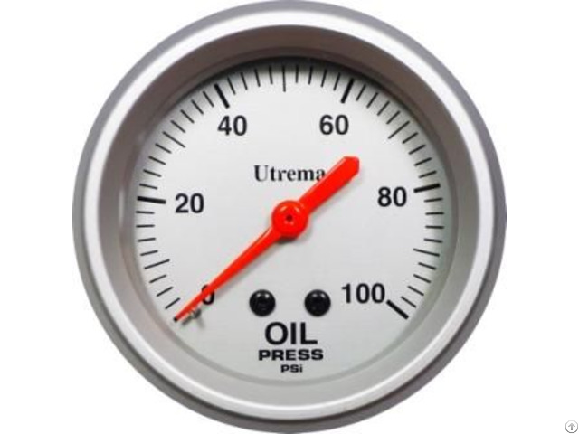 Utrema Racing Mechanical Oil Pressure Gauge