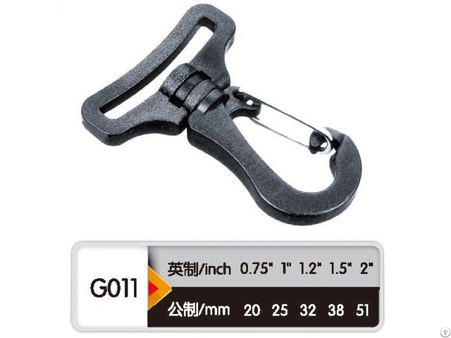 Eco Friendly Material Black Plastic Swivel Snap Hook Buckle