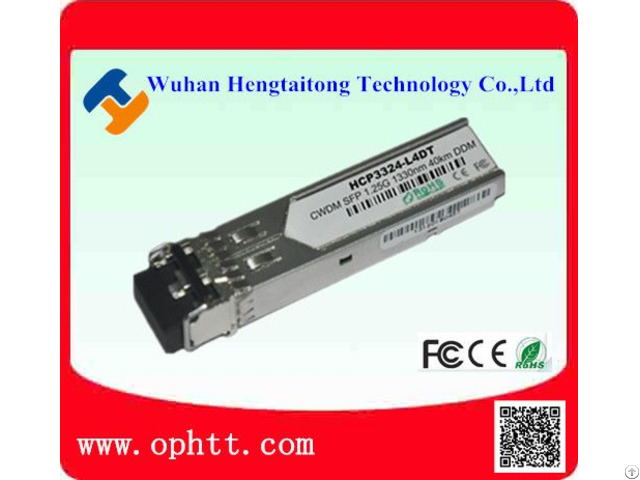 Cwdm Sfp 1 25g 1330nm 40km Fiber Optic Transceiver Module