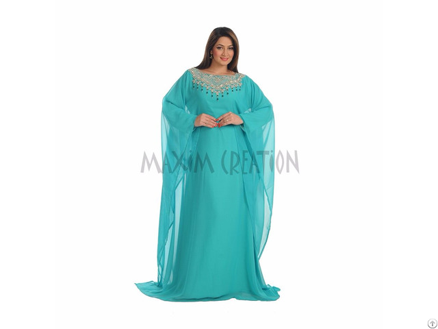 New Dubai Islamic Evening Wear Kaftan Dress