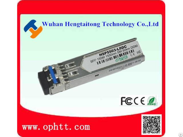 Sfp Duplex Lc 155m 1550nm 80km Fiber Optic Transceiver Module