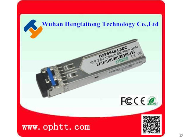 Sfp Duplex Lc 2 5g 1550nm 30km Fiber Optic Transceiver Module