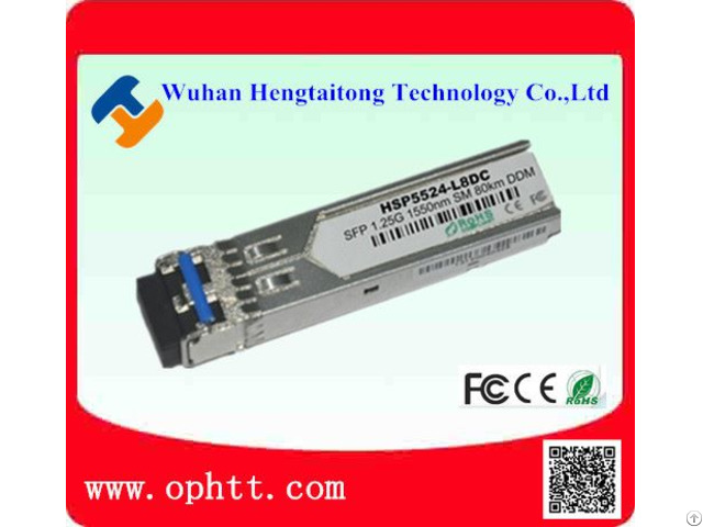 Sfp Duplex Lc 1 25g 1550nm 80km Fiber Optic Transceiver Module