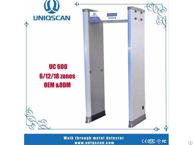 Security Check Good Quality Equipment Walk Through Metal Detector With 18 Zones