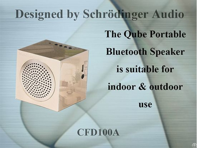 Qube Portable Bluetooth Speaker For Travel