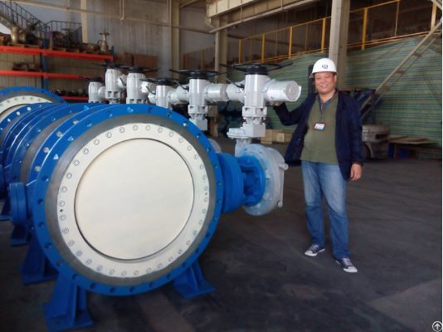 Large Size Electric Metal Seated Butterfly Valve