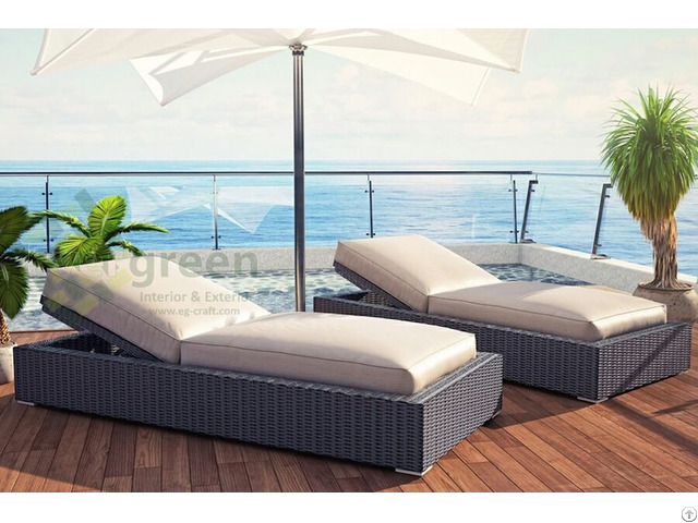 Luxury Sunbed With Sunbrella Fabric