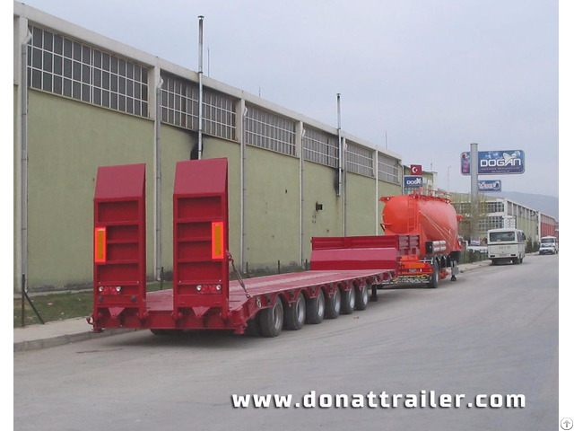Lowbed Semi Trailer Red Colour