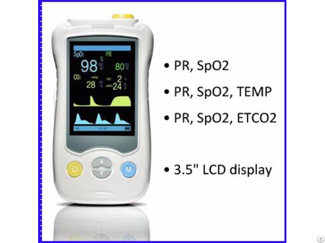 Handheld Co2 Monitor And Oximeter Capnograph