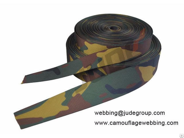 Woodland Camo Webbing