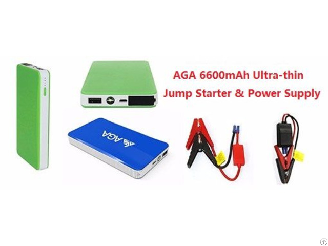 Chinese Manufacturer Of Mini Car Jump Starter 6600mah Thin Power Bank