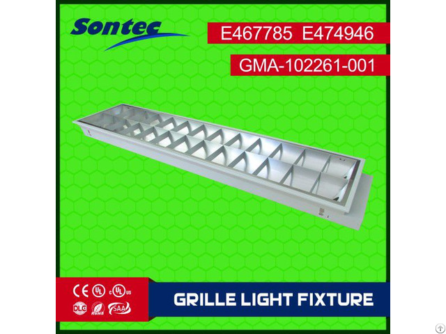 Fluorescent 2x36w T8 Recessed Mounted Type Grille Lamp