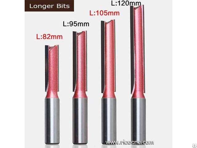 Extra Long Reach Cnc Router Straight Cutter Bits