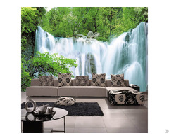 3d Wall Theme Nature Waterfall Customize Wallpaper Mural