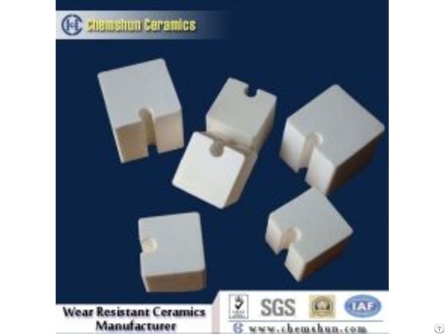 Inter Locking Alumina Wear Ceramic Block With Groove And Tongues