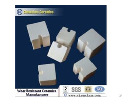 Inter Locking Alumina Wear Ceramic Block With Groove And Tongues