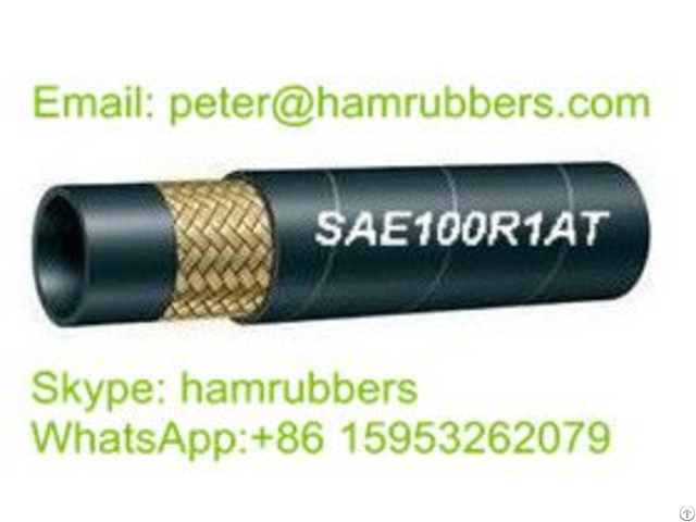 Sae 100r1at Din En853 1sn Wire Braided Hydraulic Hose