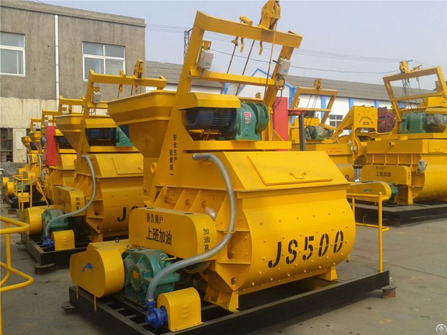 Minrui Js500 Twin Shaft Concrete Mixer