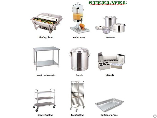 Chafing Dish Gn Pan Trolley Work Tables