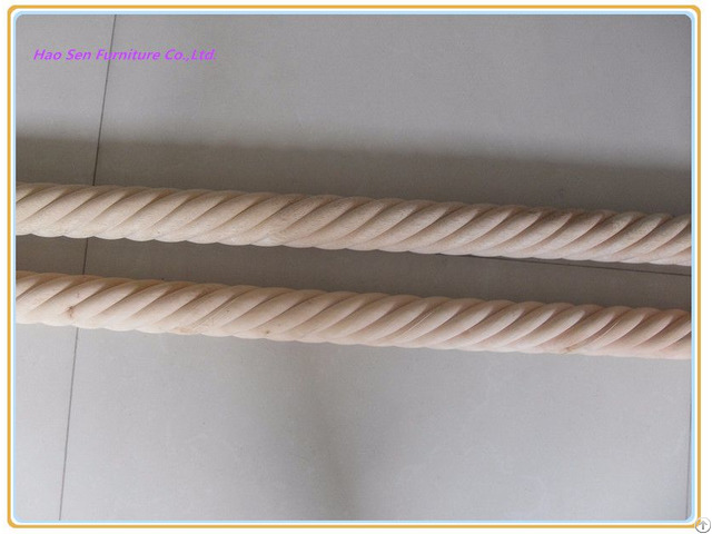 Wooden Twisted Curtain Pole