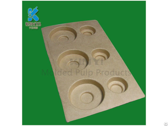 Recyclable Customized Molded Paper Pulp Router Packaging Trays