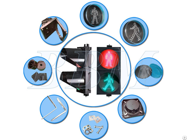 200mm Static Pedestrian Traffic Light