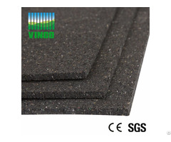 Black Heat Insulation Rubber Soundproofing Shock Damping Floor Mats