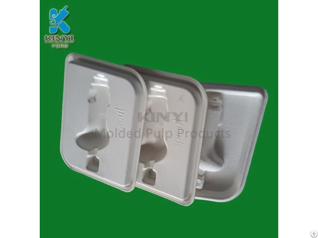 Elcectonic Environmental Packaging Tray Box Bagasse Pulp Made