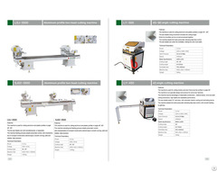 Aluminum Pvc Window Door Two Head Cutting Machine