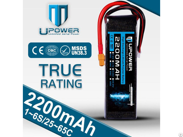 Upower Rechargeable 11 1v 2200mah Lipo Battery For Rc Models