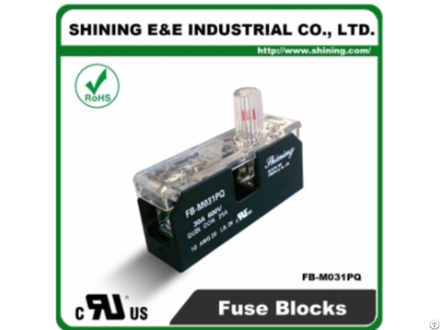 Fb M031pq 10x38 600v 30a 1 Pole Midget Fuse Block