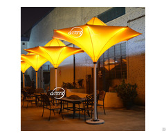 Outdoor Patio Decorated Tulip Umbrella