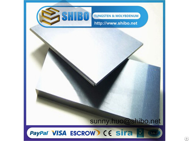 High Purity And Density Tungsten W Sheet Plate For Sale