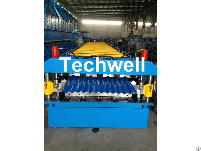 Double Layer Sheet Roll Machine With 18 Forming Stations For Roof Wall Panels