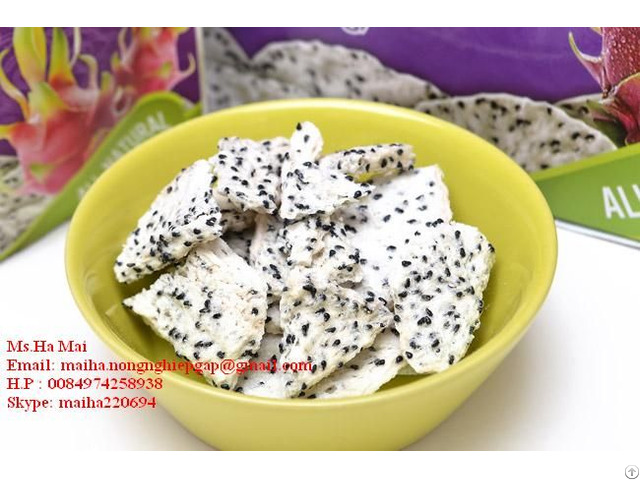 Freeze Dried Dragon Fruit Chips From Vietnam Dry Pitaya Sugar Free