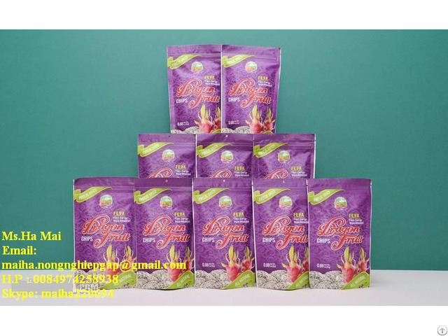 Freeze Dried Dragon Fruit Chips Snack Fruits Dry Pitaya From Vietnam