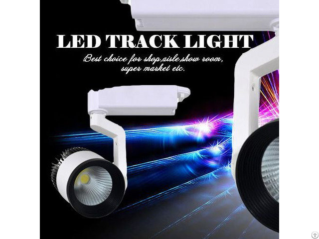 White And Black Color Cob 15w 20w 30w Led Track Spot Light