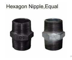 Factory Supply Galvanized And Black Nipple