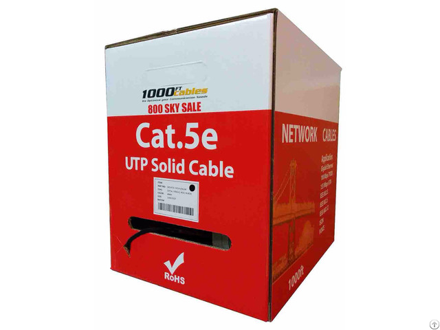 1000ft Cat5e Plenum Cmp Cable