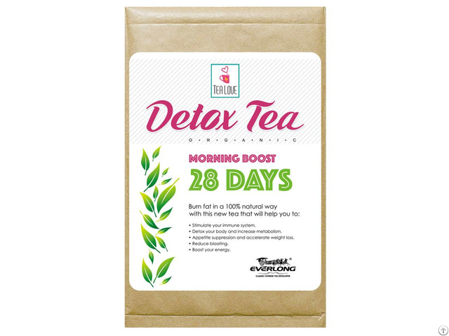 100 Percent Organic Herbal Detox Tea Slimming Weight Loss Morning Boost 28 Day