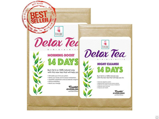 100 Percent Organic Herbal Detox Slimming Weight Loss Tea 14 Day Program