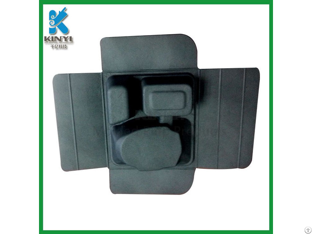 Eco Friendly Wet Pressing Black Paper Mache Box Packaging