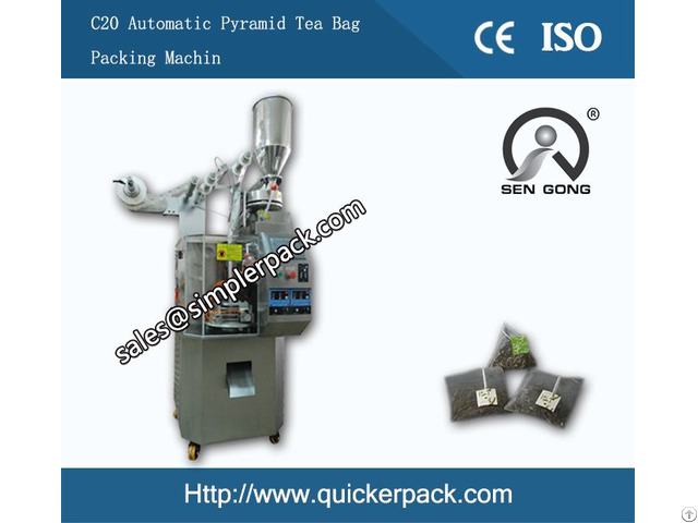 Pyramid Nylon Mesh Tea Bag Packing Machine