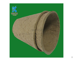 High Quality Biodegradable Yellow Waste Paper Pulp Nursery Pots