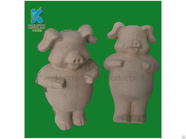 Paper Pulp Molded Animals Tray Diy Drawing Gifts