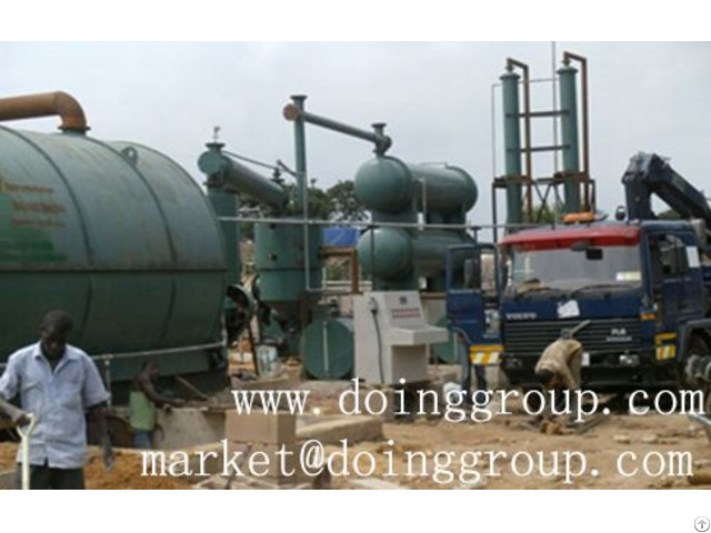 Nigeria Used Tire Recycling To Oil Pyrolysis Plant