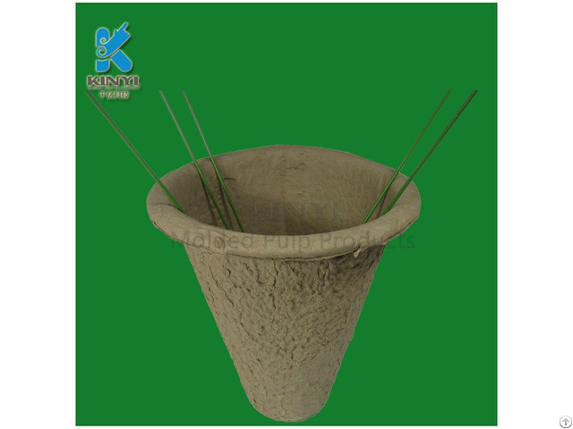 Customized New Style Paper Flower Pots And Pulp Mini Plant Pot