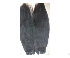 Double Drawn Yaki Straight Hair Color 1b 18